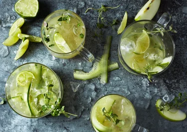 Greengardenjuice med äpple och gurka