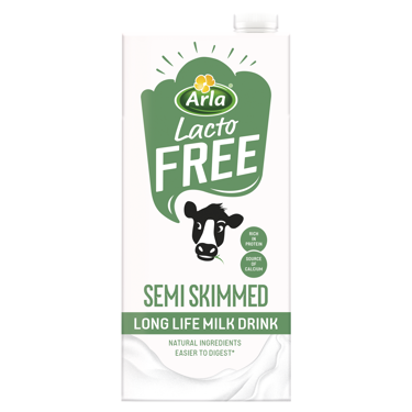 Arla LactoFREE Long Life Semi Skimmed Milk Drink 1L