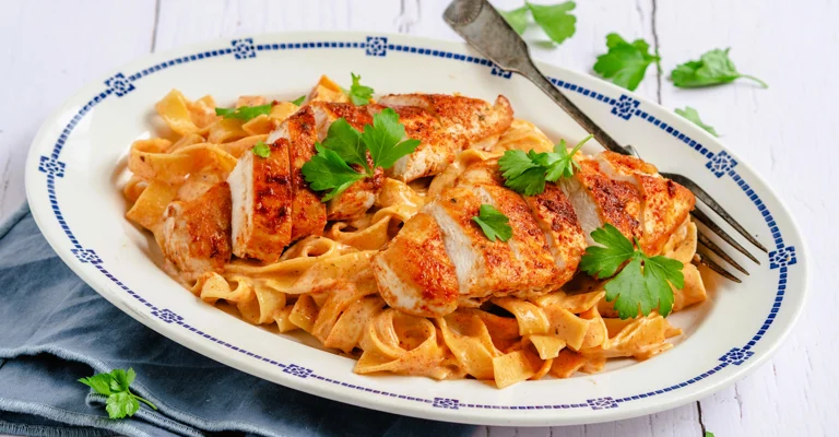 Cajun chicken Alfredo
