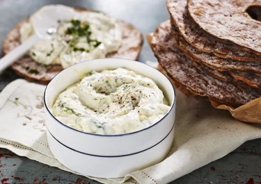 Ägg- och kaviarröra med kvarg