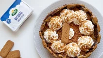 Biscoff Basque Cheesecake con Arla Queso de untar Natural