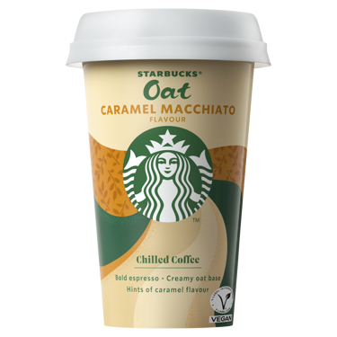 Starbucks Oat Caramel Macchiato Flavour Chilled Coffee 220ml