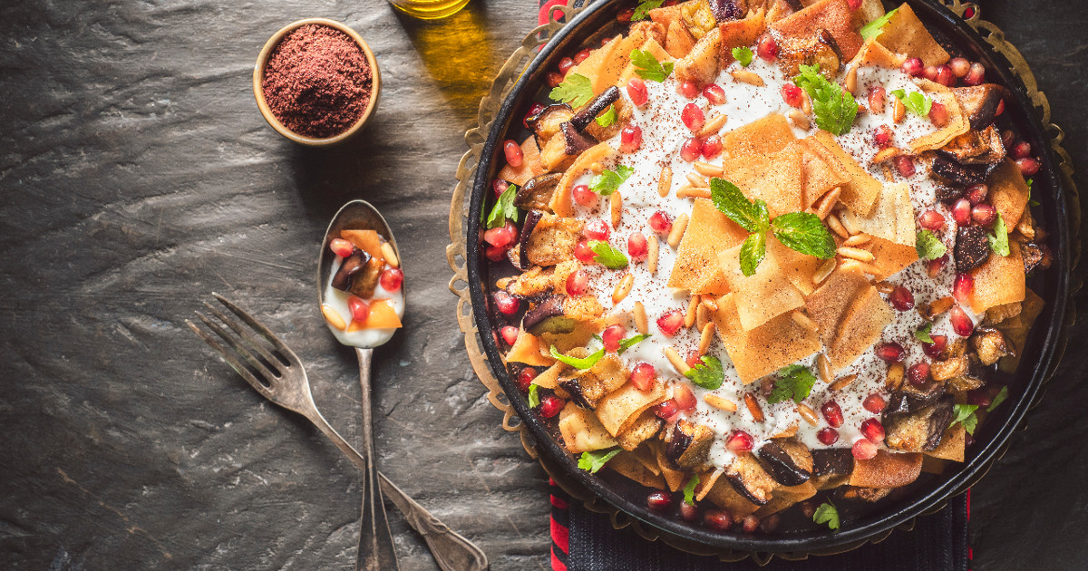 Aubergine Fatteh Recipe Arla UK