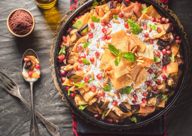 Auberginen-Fatteh