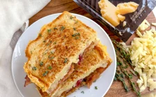 Castello Aged Havarti, Bacon, & Caramelized Onion Grilled Cheese