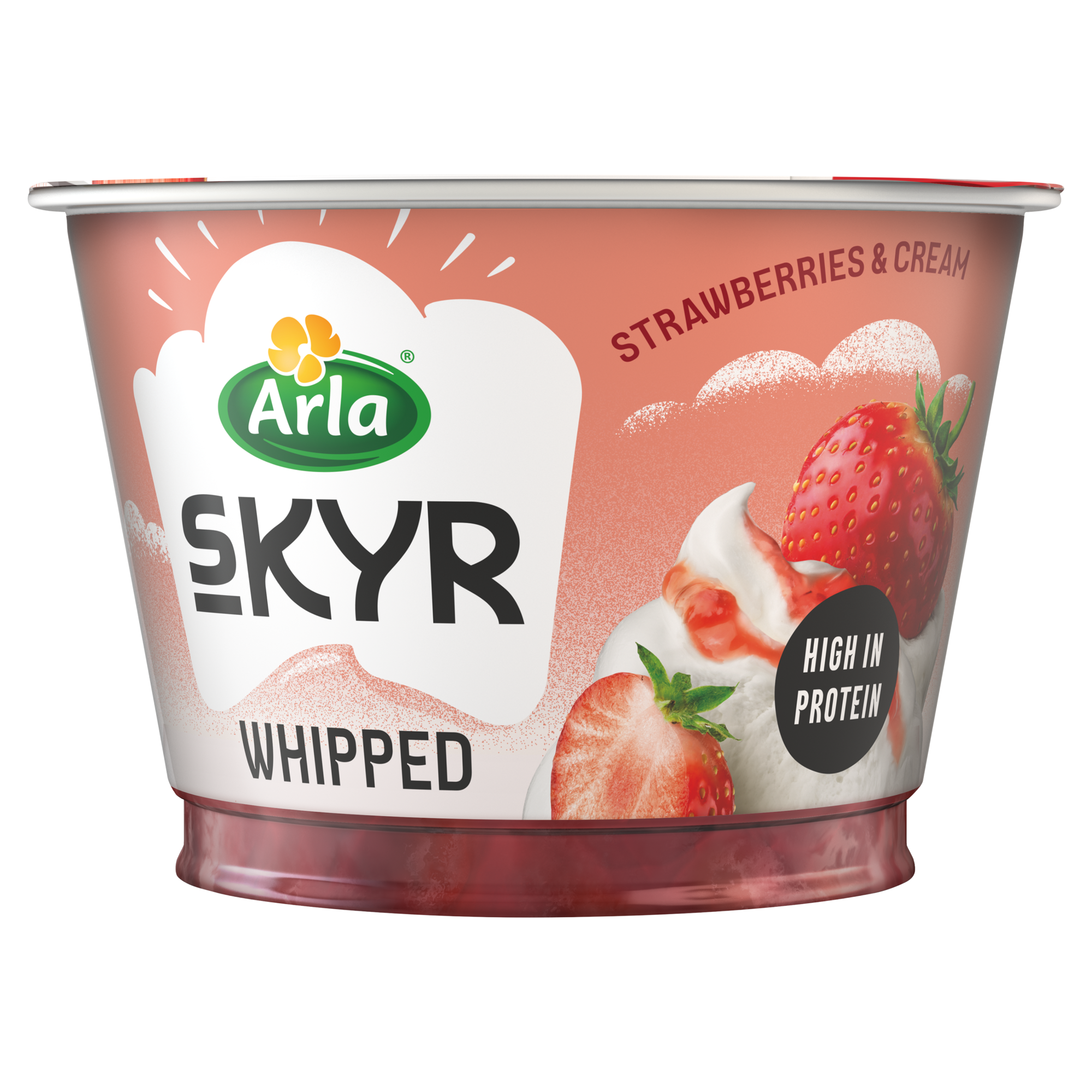 Arla Skyr Whipped Yogurt Strawberries & Cream 128g