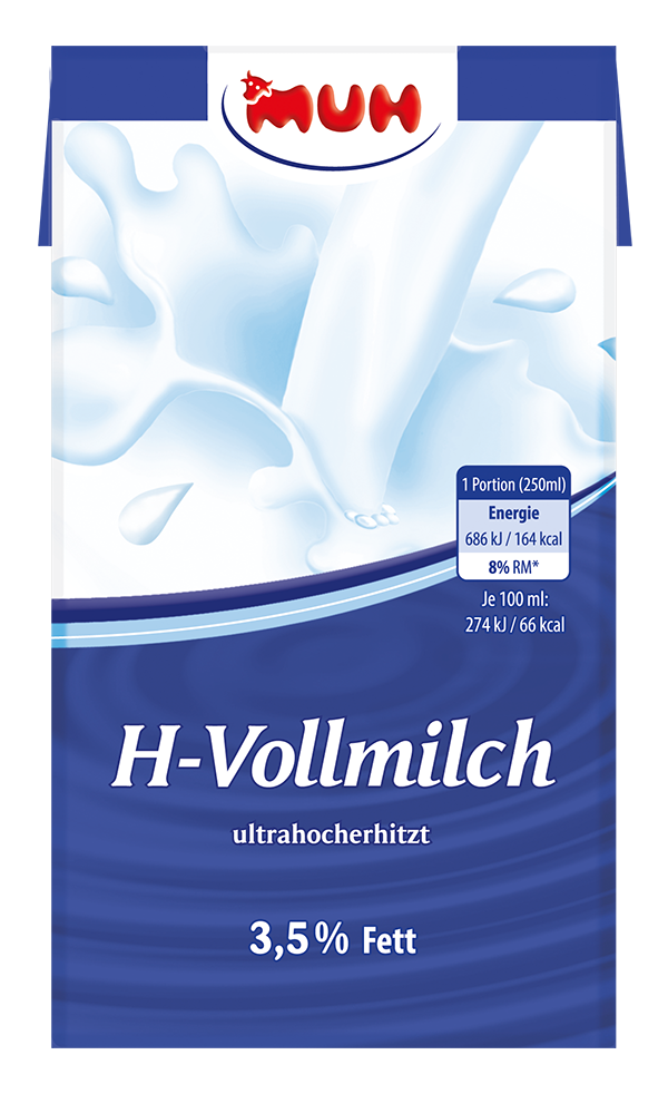 H-Milch 3,5% Fett ohne Verschluss