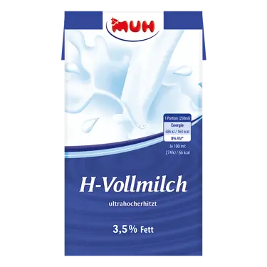 H-Milch 3,5% Fett ohne Verschluss