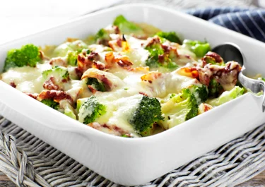 Moussaka med broccoli