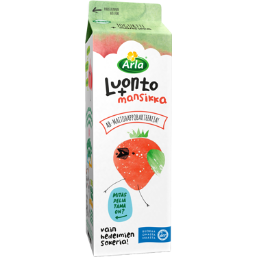 Arla Luonto+ AB mansikkajogurtti 1kg laktoositon