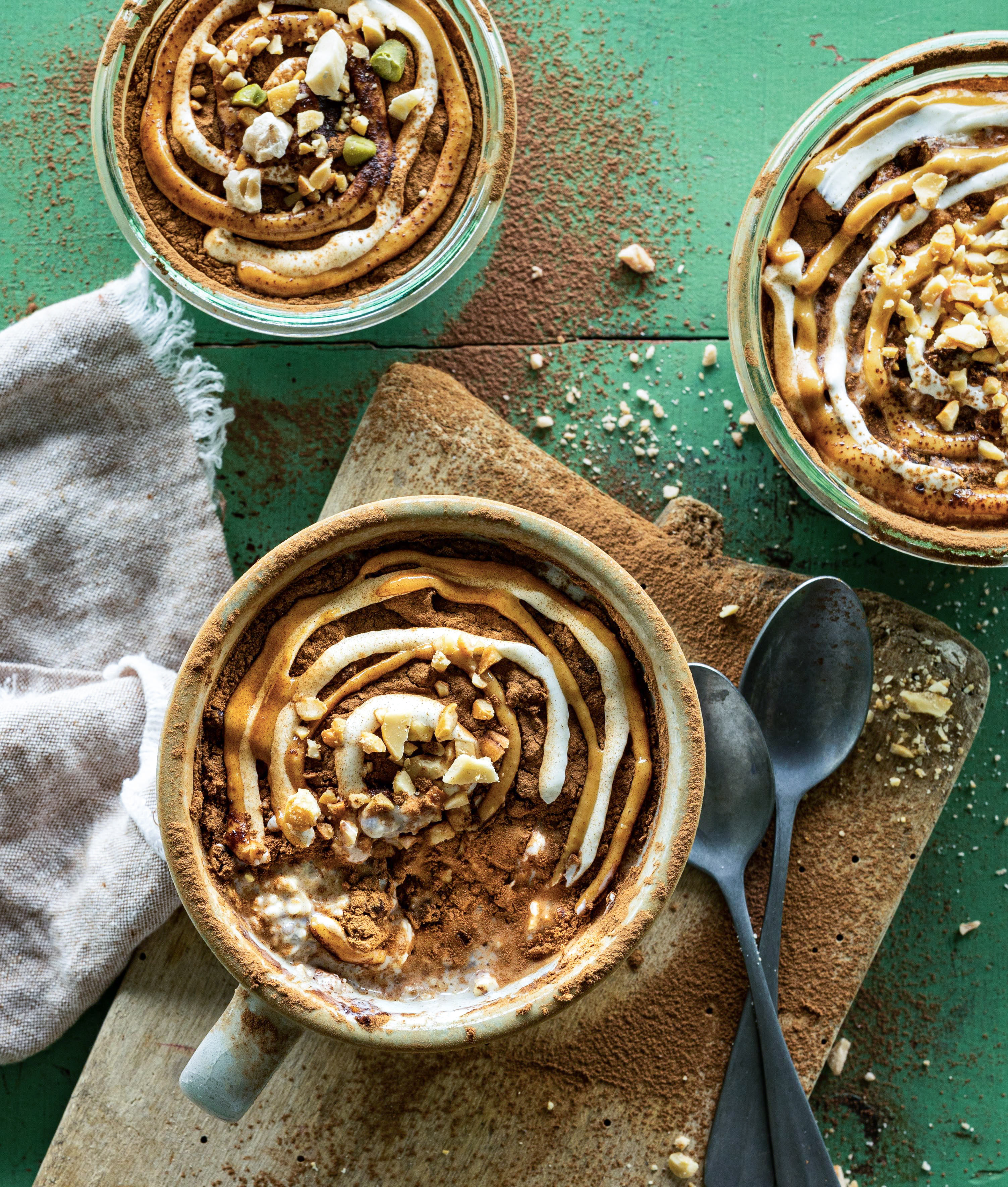 Overnight oats med æble og kanel