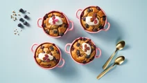 Baked oats med blåbær
