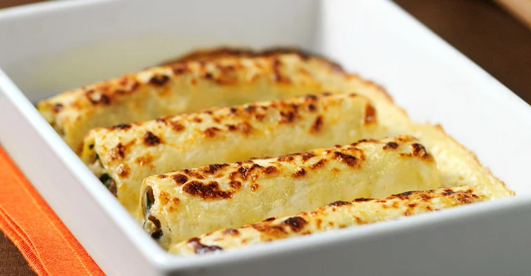 Chicken Cannelloni with Mushroom