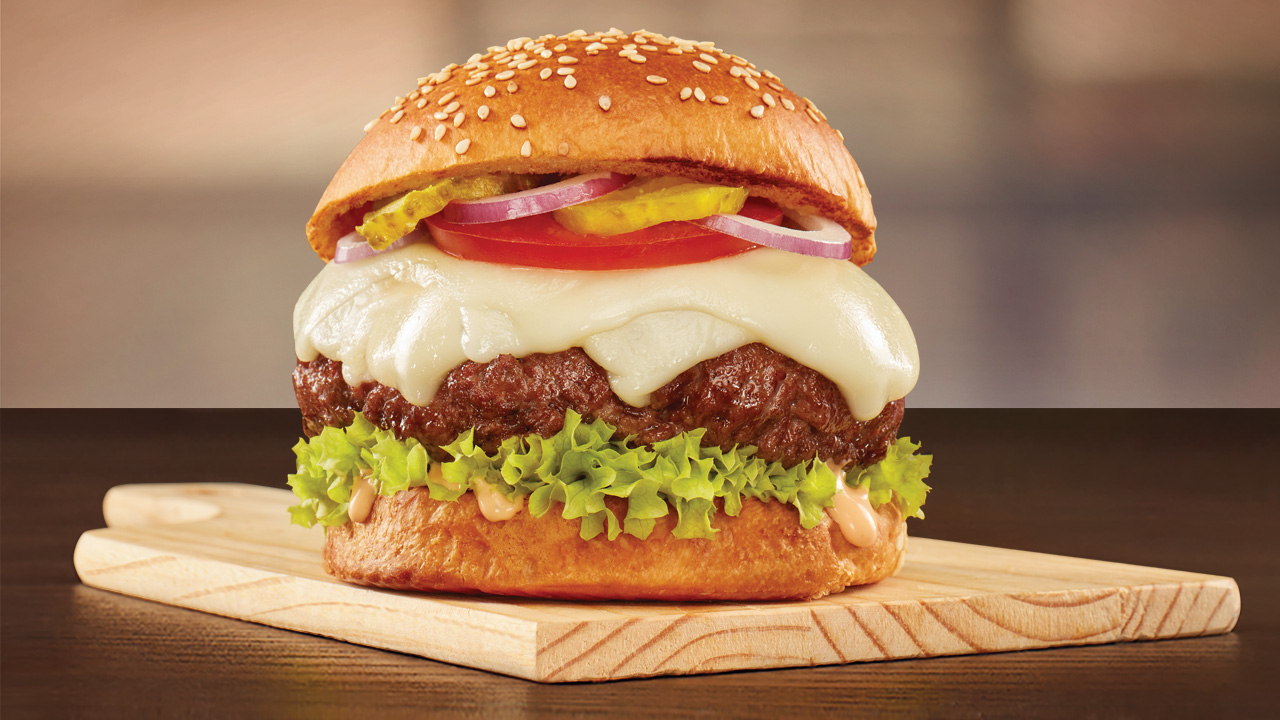 برجر اللحم البقري الطري من كرافت (خلطة حسان الخاصة)