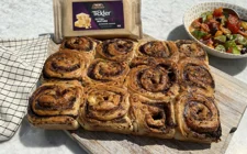 Swirly Olive Cheese Rolls with Castello® Tickler Extra Mature Cheddar