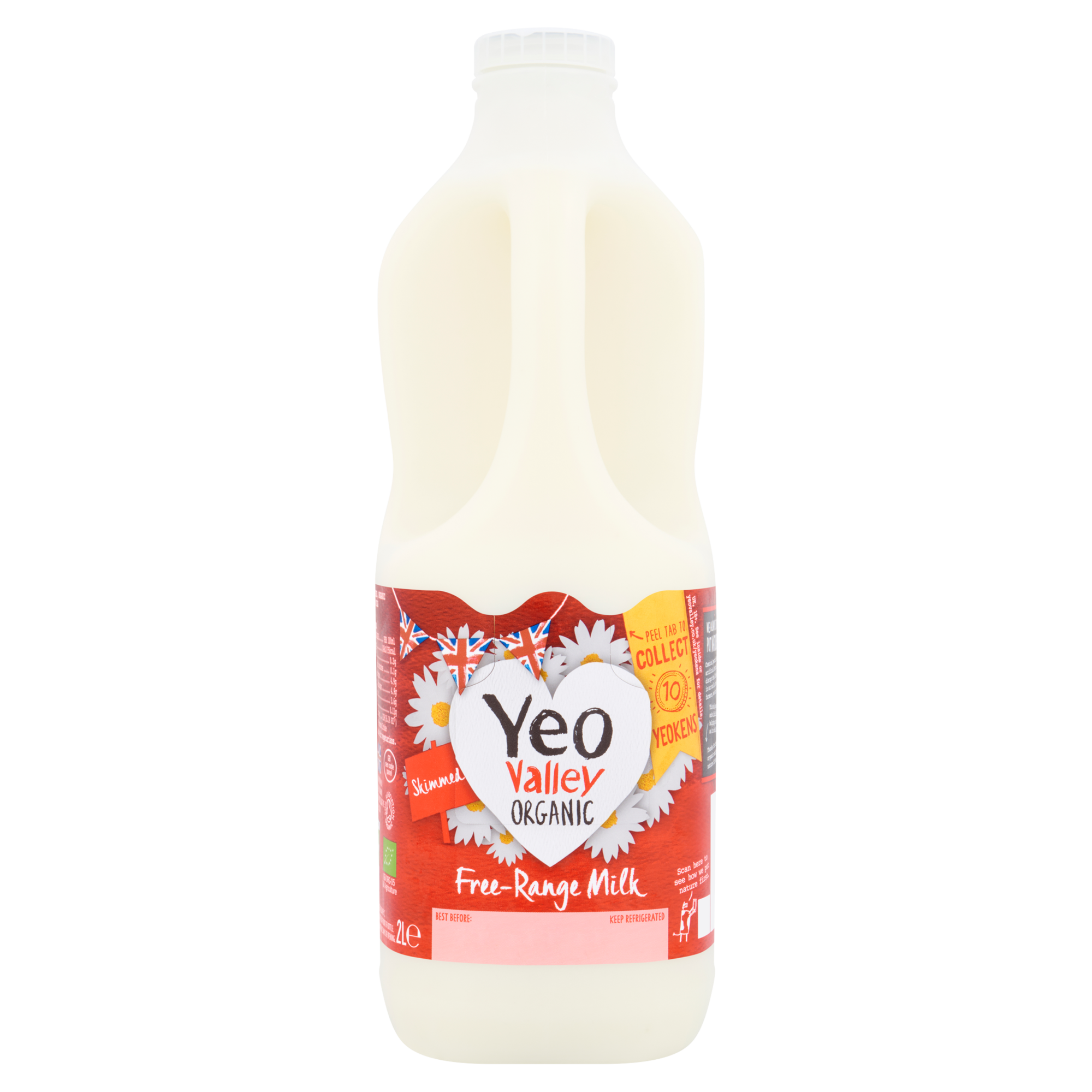Yeo Valley Organic Skimmed Milk 2L
