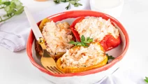 Pimientos rellenos de quinoa y Arla Apetina sin lactosa