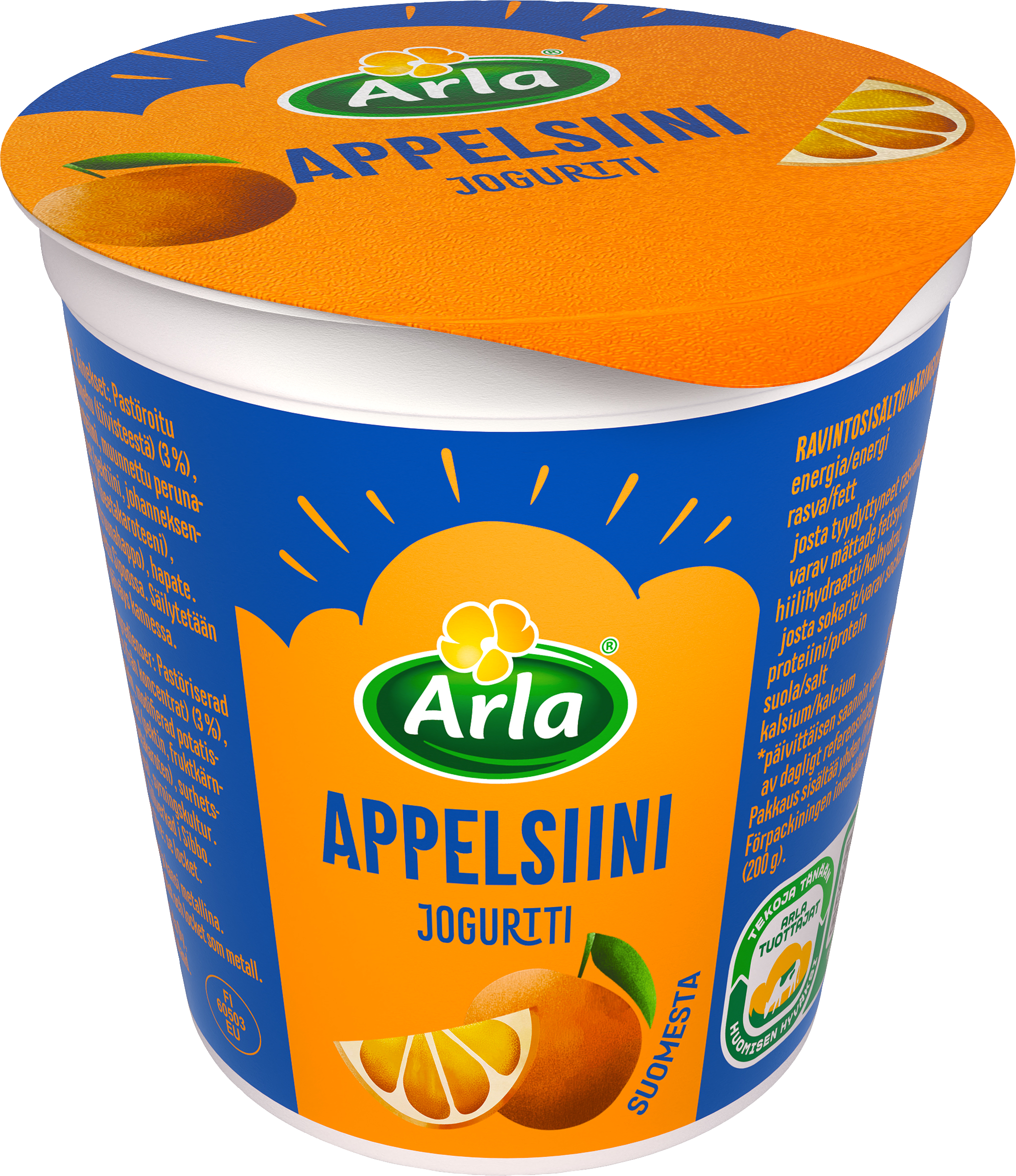 Arla appelsiinijogurtti 200g