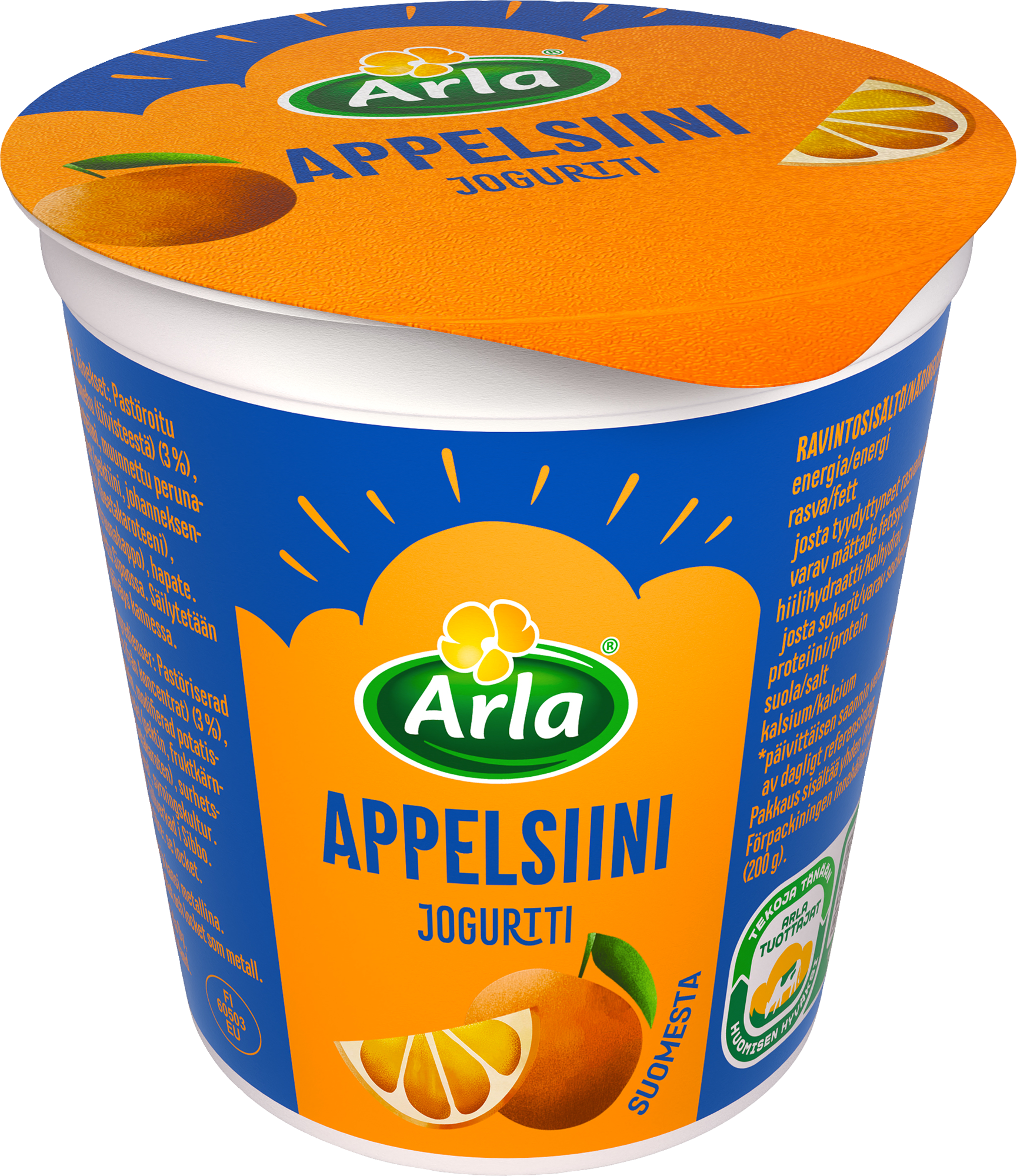 Arla appelsiinijogurtti 200g