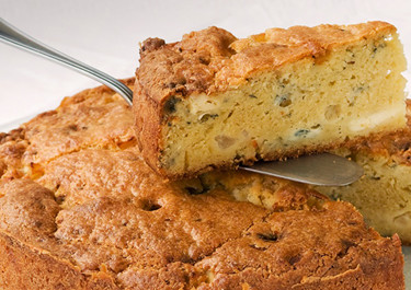 Cake με μπλε τυρί και αχλάδια