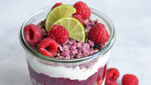 Raspberry trifle 