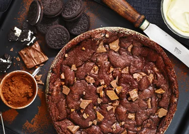 Kladdkaka med Daim, Nutella och Oreo-kakor