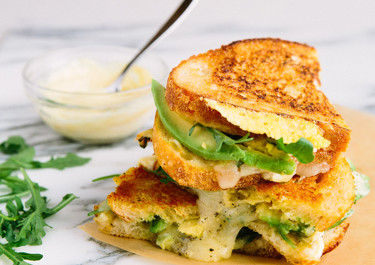 Muenster and Avocado Grilled Cheese
