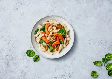 Creamy Mushroom & butternut squash Pasta