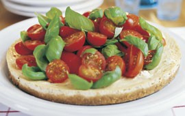 Tomaatti-juustokakku