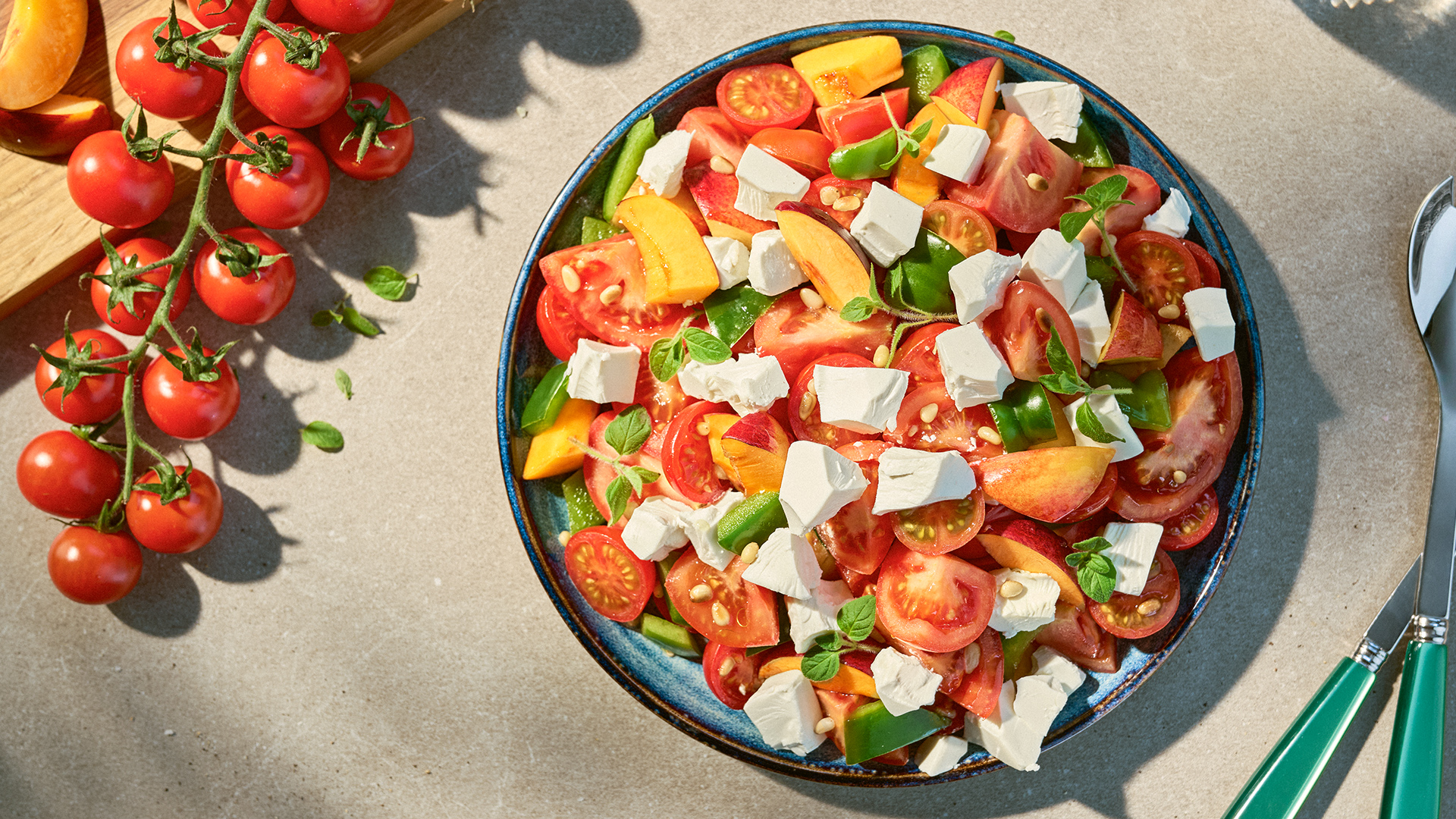 Pfirsich-Salat