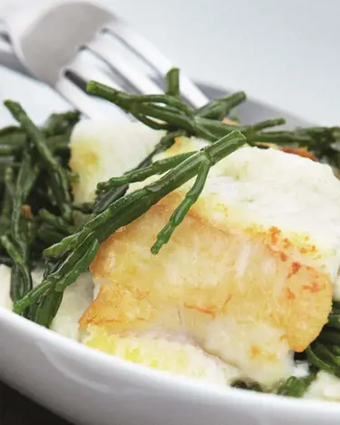 HALIBUT WITH CELERIAC