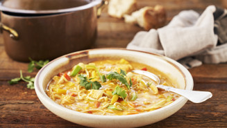 Nudelsuppe med kylling