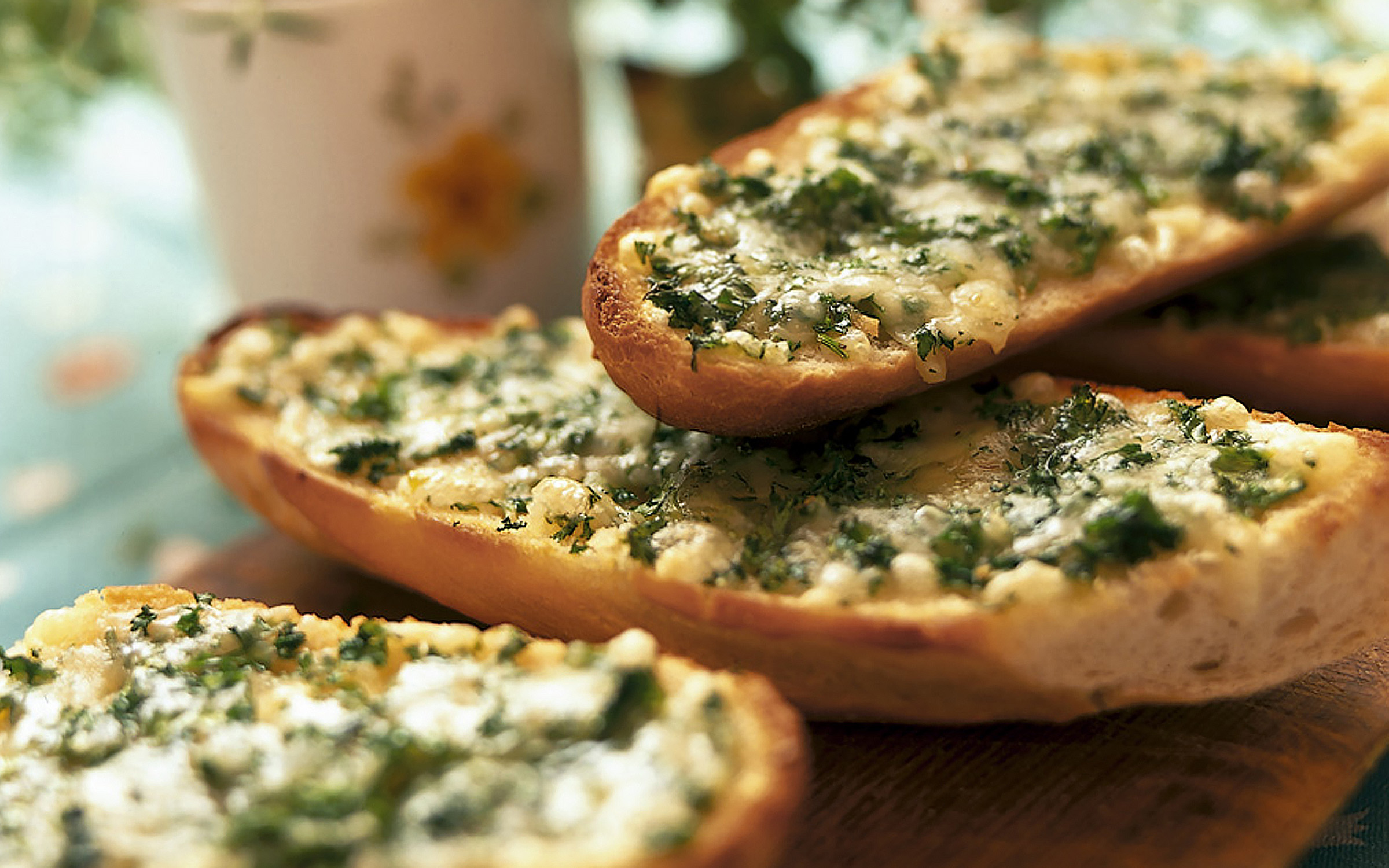 Gratinerad ostbaguette