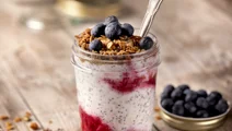 Chia met frambozen