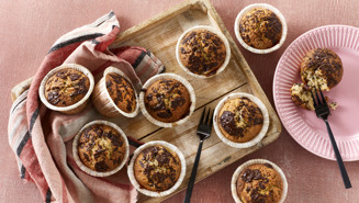Bananmuffins med chokolade