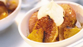 Kanelgratinerade citrusfrukter