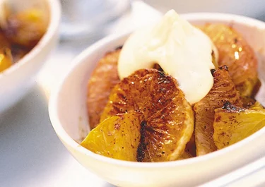 Kanelgratinerade citrusfrukter