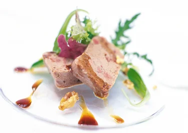 Kycklingleverterrin med balsamicosirap