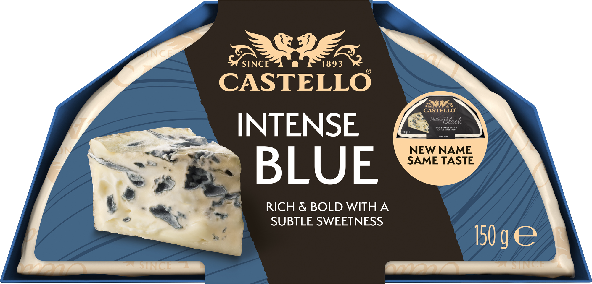 Castello Intense blue sinihomejuusto 150g