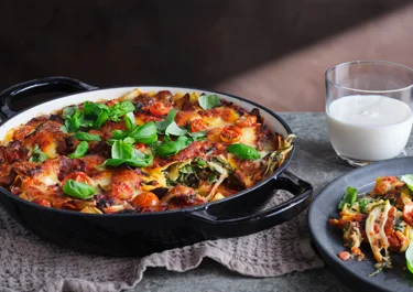 Mozzarella-lasagne