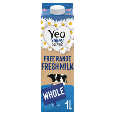 Yeo Valley Organic Whole Milk Carton 1L