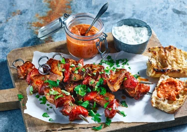 Pork skewers