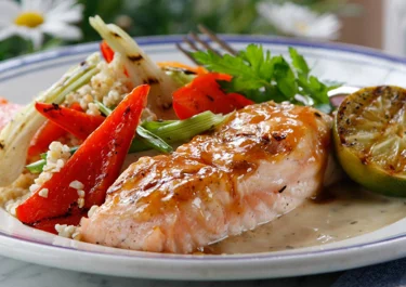 Grillad lax med chutney