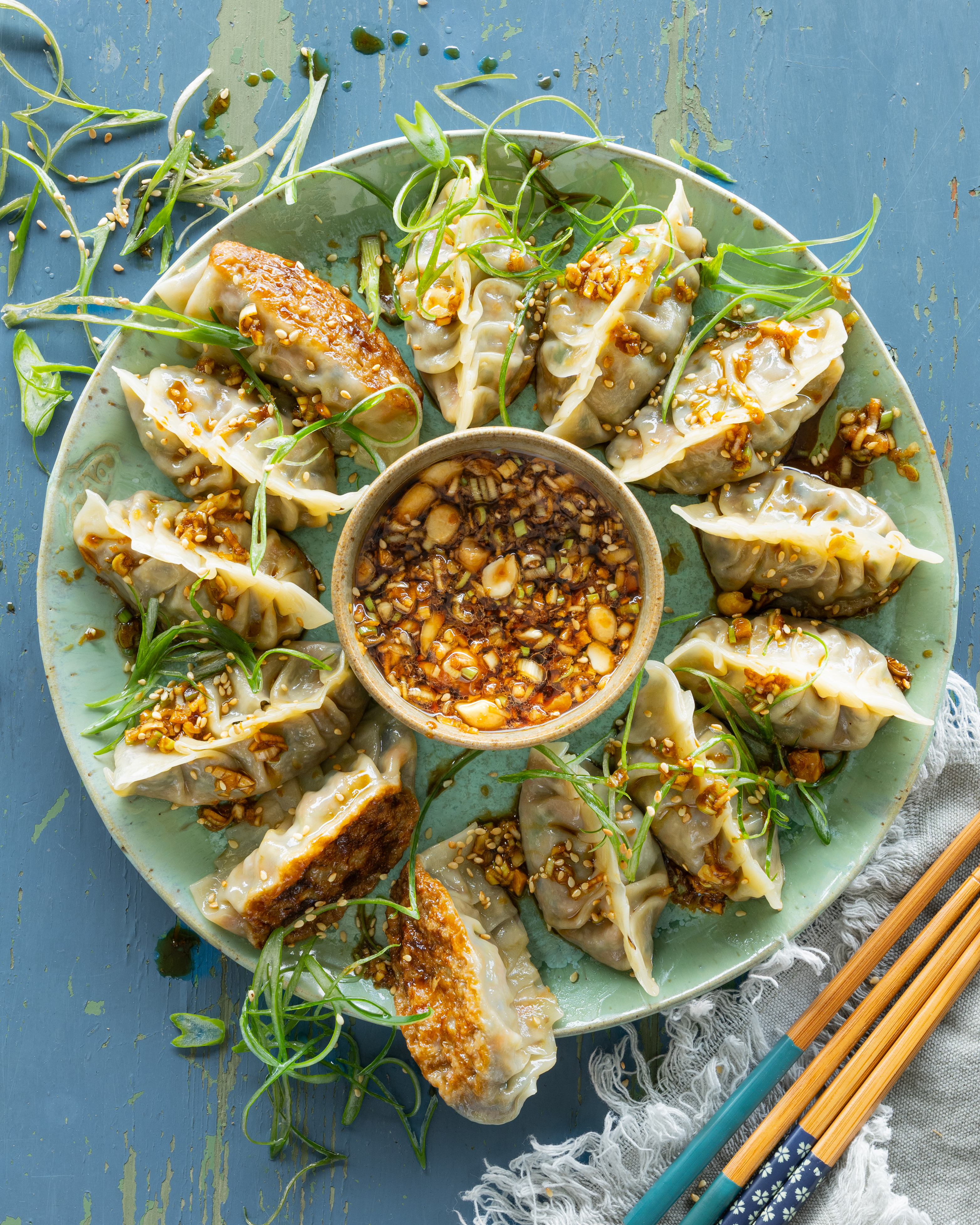 Gyoza med grøntsager