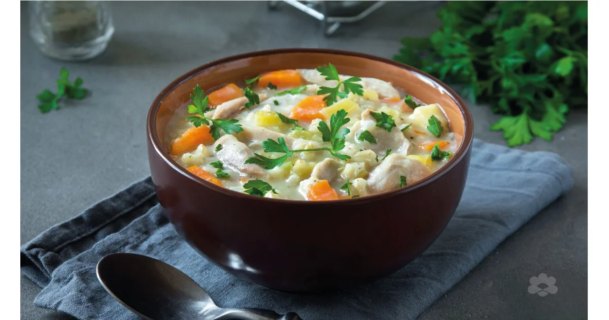 شوربة الدجاج والخضار