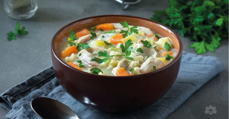 شوربة الدجاج والخضار