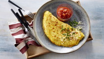 Osteomelet med tomatsalsa