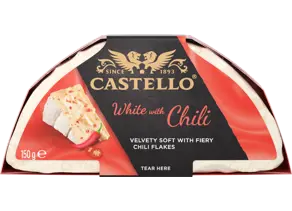 Castello White with Red Chili valkohomejuusto 150g