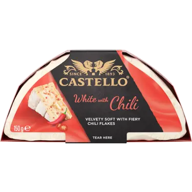 Castello White with Red Chili valkohomejuusto 150g