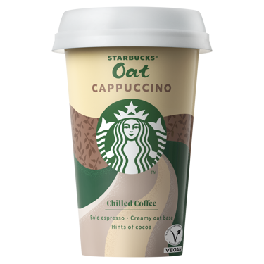 Starbucks Oat Cappuccino Macchiato Flavour Chilled Coffee 220ml